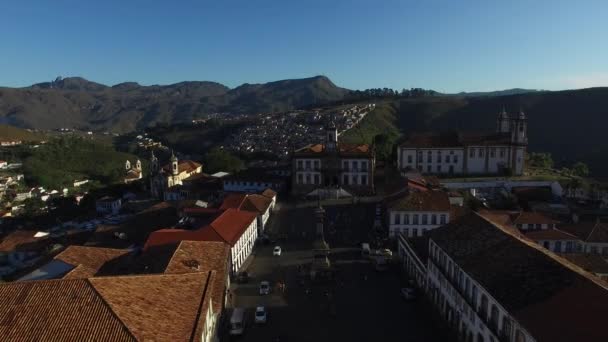 Město Ouro Preto, Brazílie — Stock video