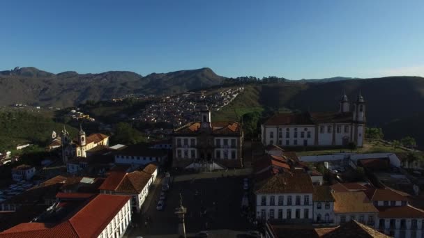 Praça Praca Tiradentes, Ouro Preto — Vídeo de Stock