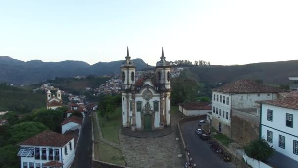 Igreja de Sao Francisco de Assis a Ouro Preto — Video Stock