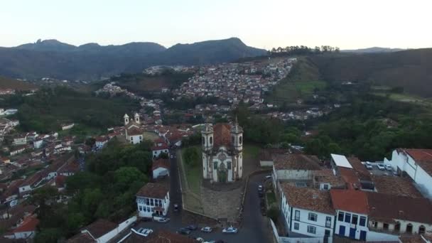 Igreja de São Francisco de Assis em Ouro Preto — Vídeo de Stock