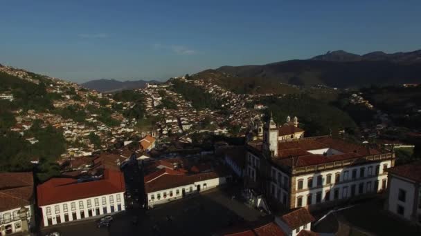 Igreja Nossa Senhora yapmak Rosario dos Pretos Kilisesi — Stok video