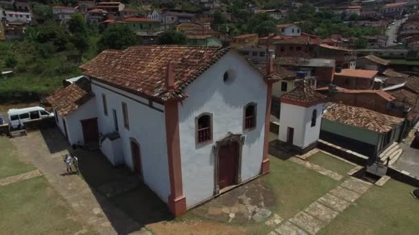 Capela musunuz Peder Faria, Ouro Preto'daki — Stok video