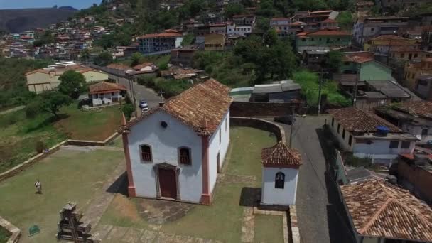 Capela musunuz Peder Faria, Ouro Preto'daki — Stok video