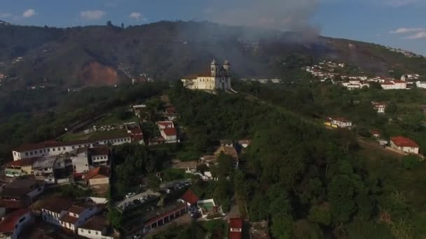 Paola, Ouro Preto'daki, Saint Francis Kilisesi — Stok video