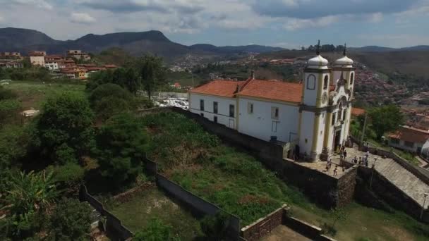 Chiesa di Igreja Matriz de Santa Efigenia — Video Stock