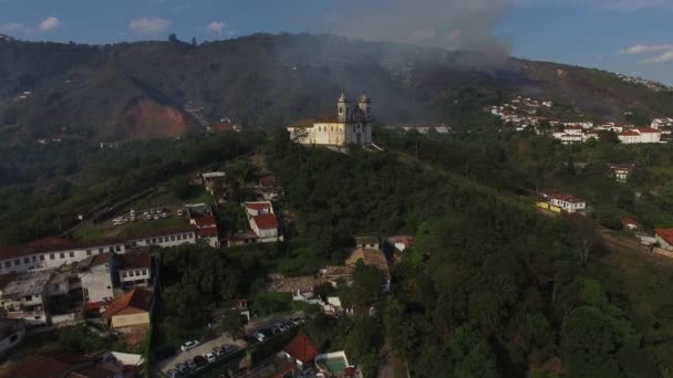 Paola, Ouro Preto'daki, Saint Francis Kilisesi — Stok video