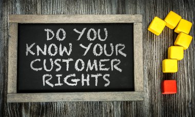 Müşteriler haklarınızı biliyor musunuz? Kara tahta