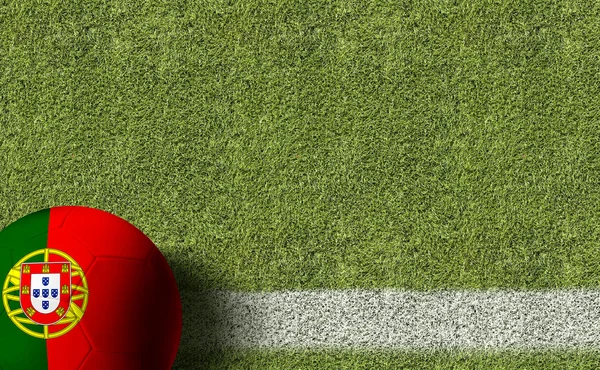 Португальский мяч в поле — стоковое фото