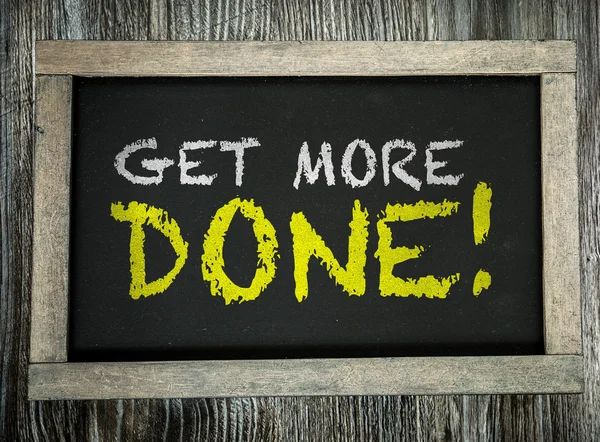 Get More Done! on chalkboard — Stock Photo, Image