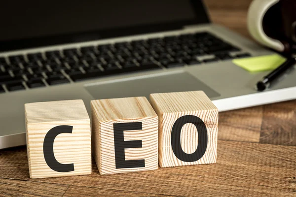 CEO written on a wooden cubes — Stock Photo, Image