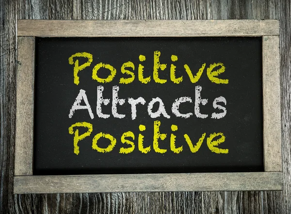 Attrazioni positive Positive sulla lavagna — Foto Stock