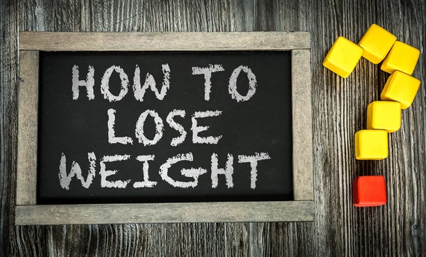 How To Lose Weight? on chalkboard — Stock Photo, Image