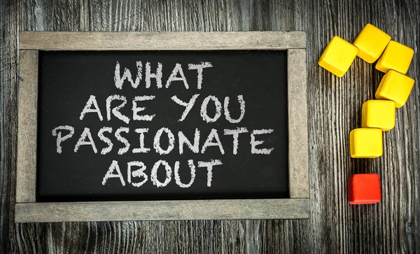 What Are You Passionate About? on chalkboard — Stock Photo, Image