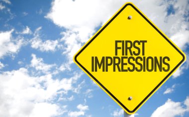 First Impressions sign clipart