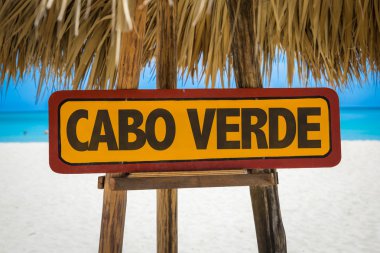 Cape Verde text sign clipart