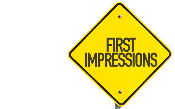 Primo segno di impressioni — Foto Stock