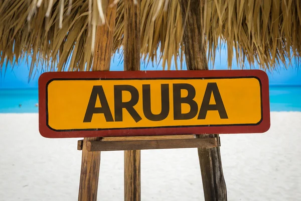 Aruba tekst teken — Stockfoto