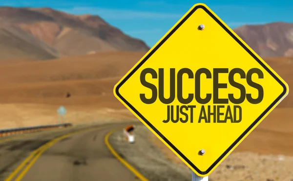 Success Just Ahead sign — Stock Photo, Image