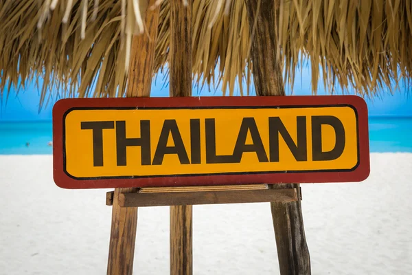 Tailândia sinal de texto — Fotografia de Stock