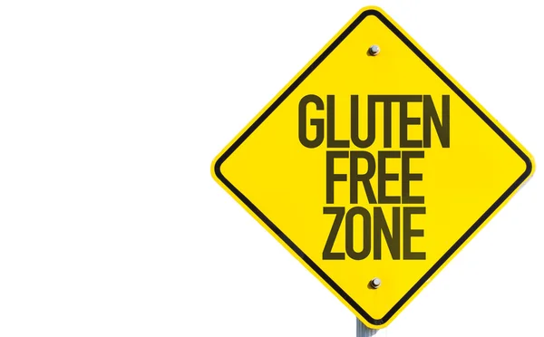 Gluten vrije Zone teken — Stockfoto