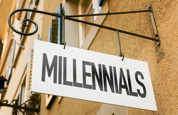 Signo de texto de los Millennials —  Fotos de Stock