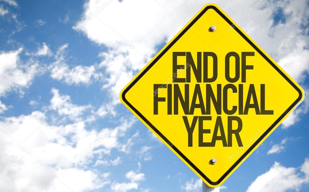 End of Financial Year sign