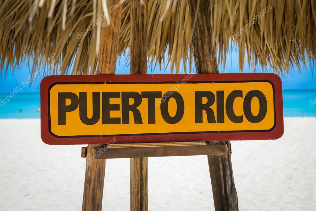 Puerto Rico text sign