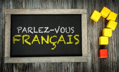 Do You Speak French? on chalkboard clipart
