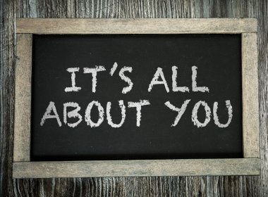 Its All About You on chalkboard clipart