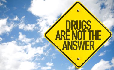 Drugs Are Not the Answer sign clipart