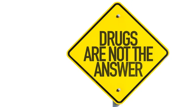 Le droghe non sono il segno della risposta — Foto Stock