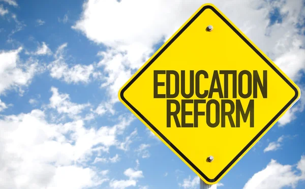 Utbildning Reform tecken — Stockfoto