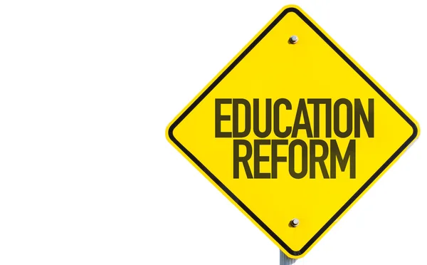 Signo de reforma educativa — Foto de Stock