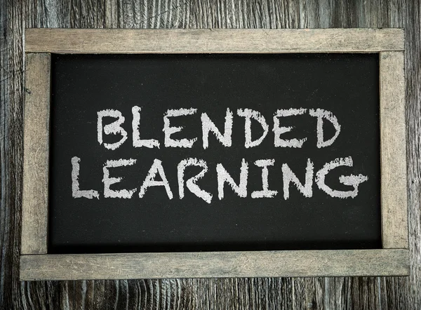 Blended Learning na tablicy — Zdjęcie stockowe