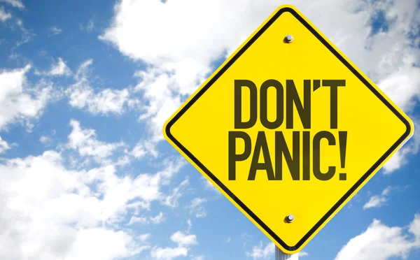 Dont Panic! sign — Stock Photo, Image