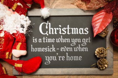 Metin ile Noel yazı tahtası