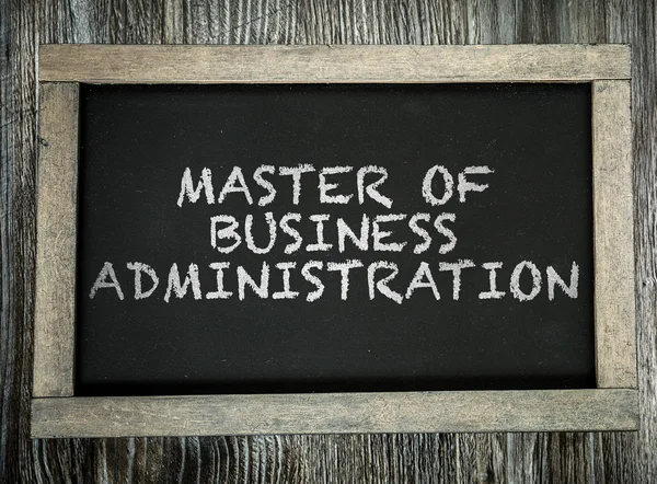 Mester Business Administration a chalkboard — Stock Fotó