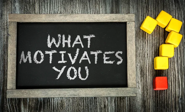 What Motivates You? on chalkboard — Stock Photo, Image