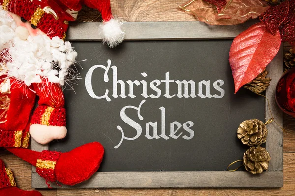 Christmas blackboard with the text — Stock Photo, Image