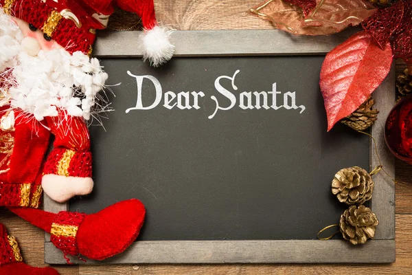 Christmas blackboard med texten — Stockfoto