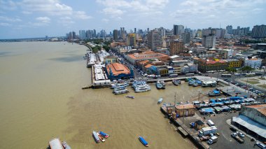 harbor in Belem do Para, Brazil clipart