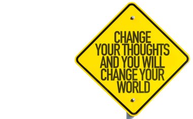 Change Your Thoughts sign clipart