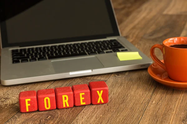 Forex, na kostky — Stock fotografie