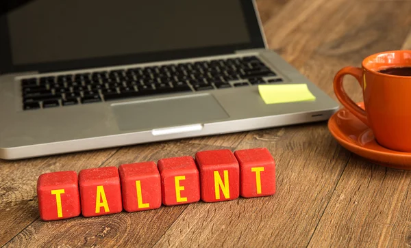 Talent written on cubes — Stock Photo, Image