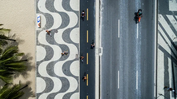 Копакабана тротуар, Ріо-де-Жанейро — стокове фото