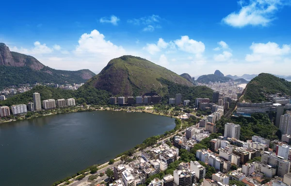 Lago Rodrigo de Freitas en Río de Janeiro — Foto de Stock