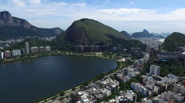 Lago Rodrigo de Freitas en Río de Janeiro — Foto de Stock