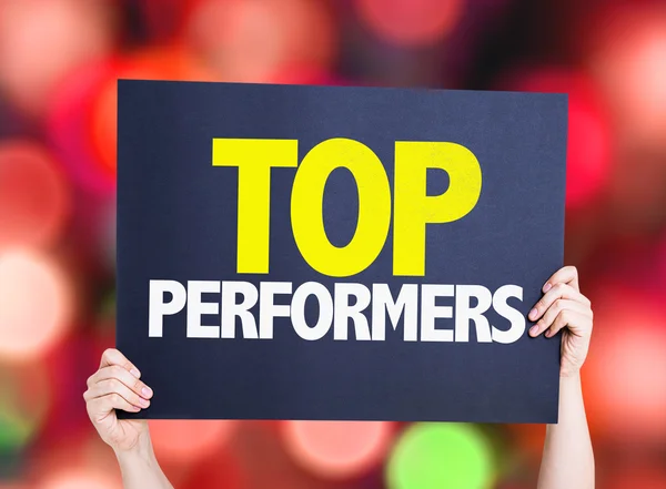 Cartellone Top Performers — Foto Stock