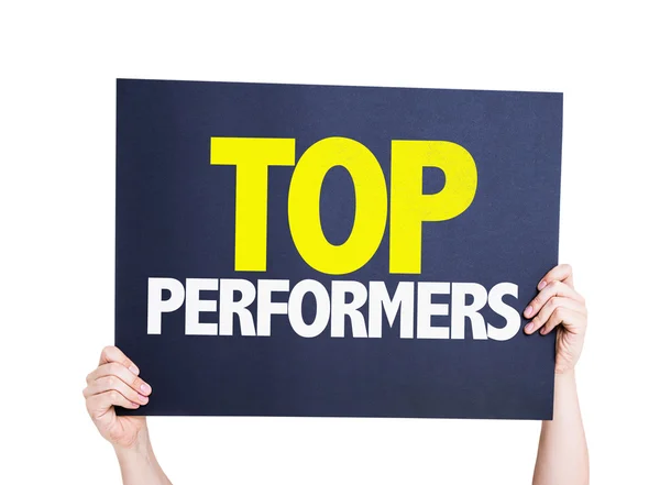Placa Top Performers — Fotografia de Stock