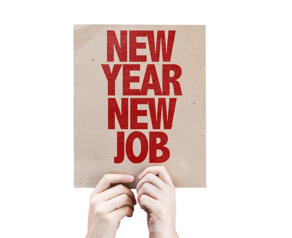 Ano Novo New Job placard — Fotografia de Stock